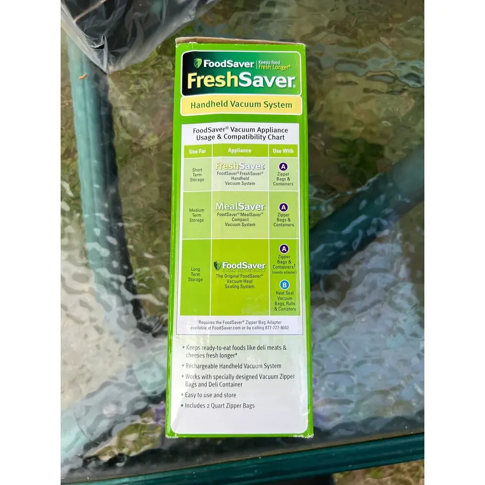 FoodSaver FreshSaver Handheld Vacuum Sealing System Rechargeable